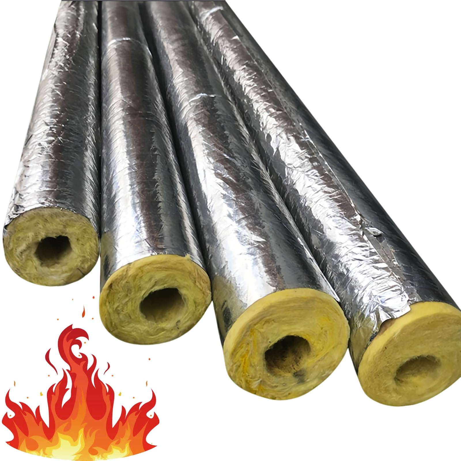 ロックウール断熱材⭐︎プレハブパネル96cm250cm5cm ロックウール 保温筒 250A×40mm厚 断熱材 ニチアス MGマイティカバー